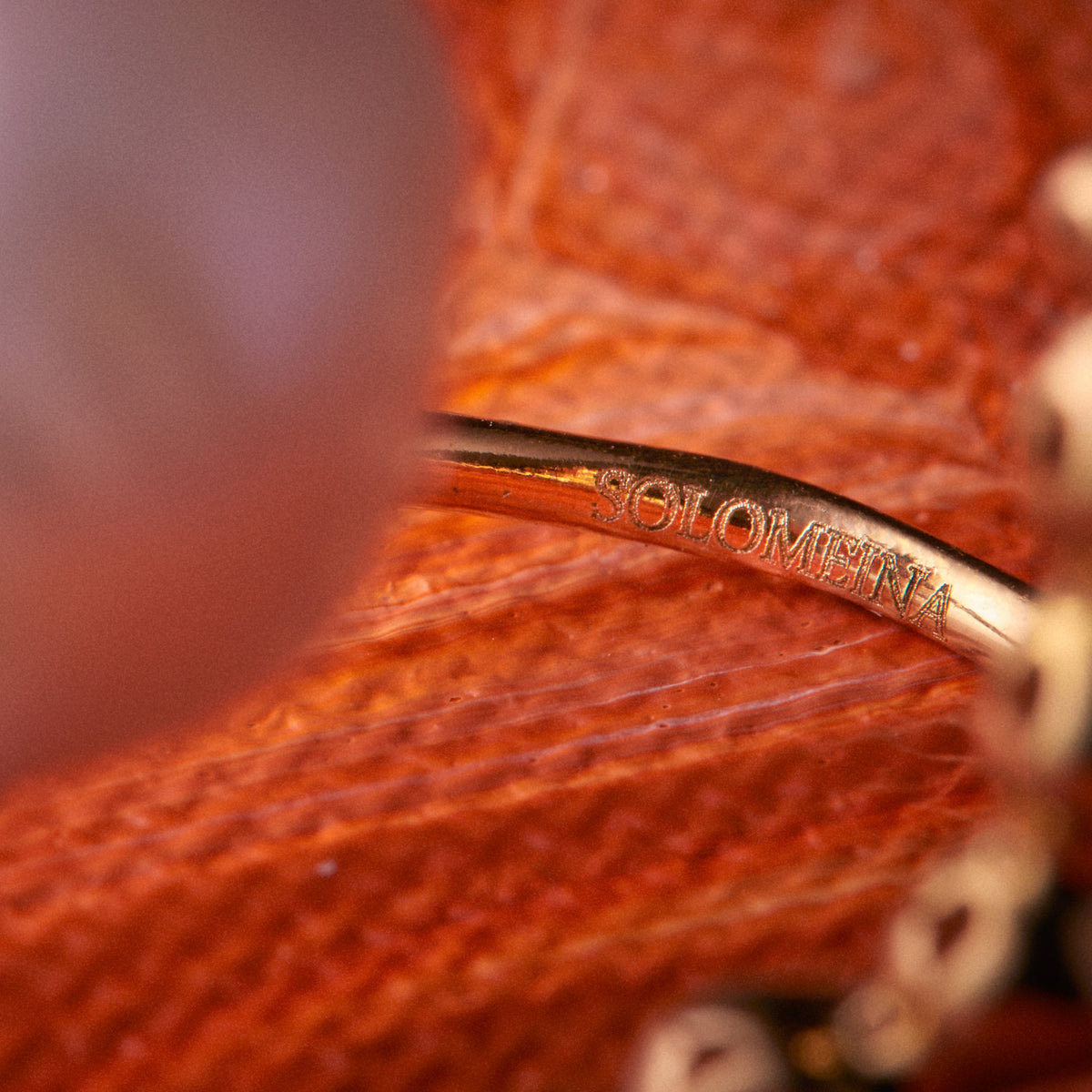 Close-up of Solomeina Serendipity Ring with Baroque Pearl and Diamonds